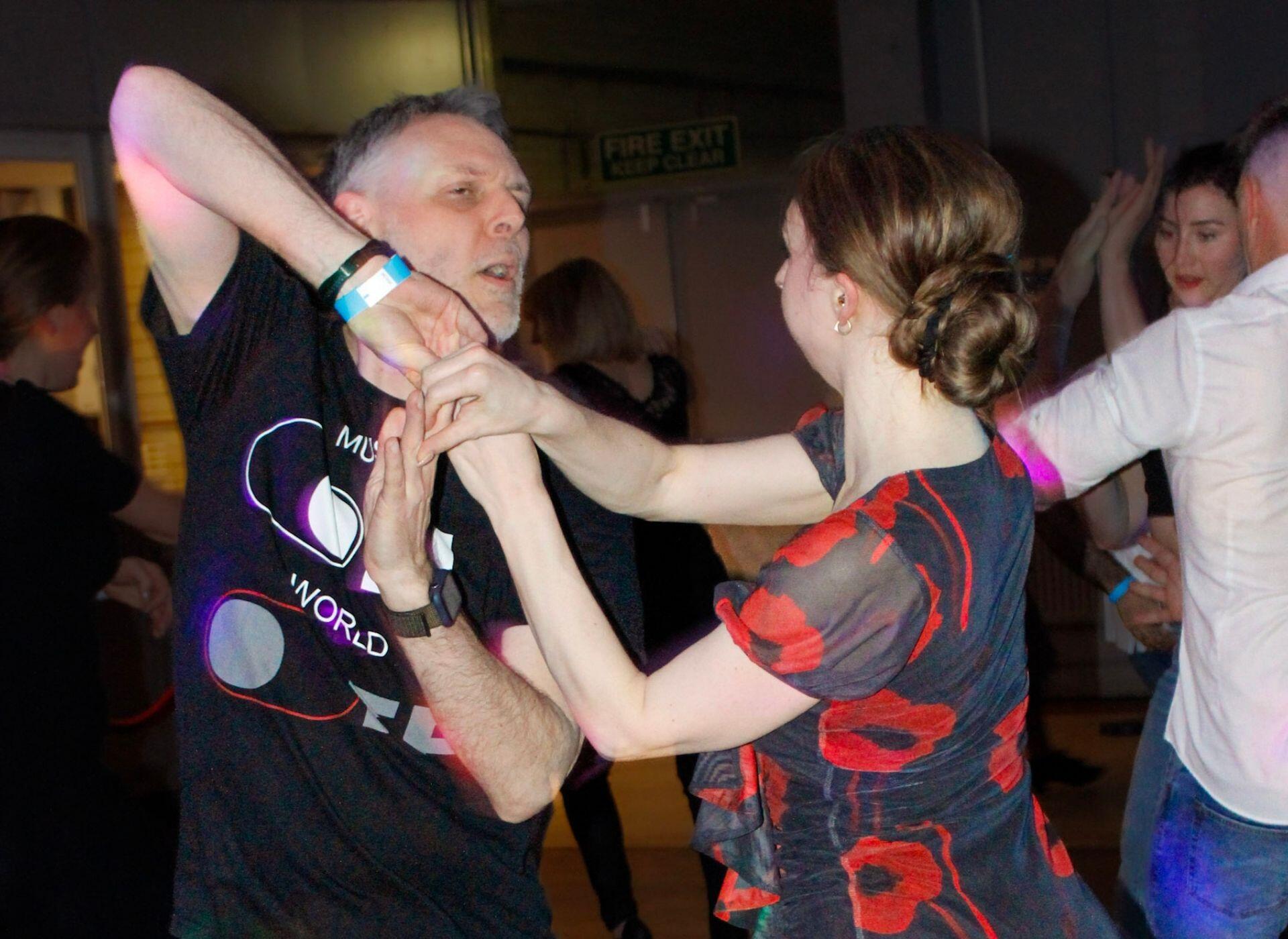 salsa dancers having fun at richmond events