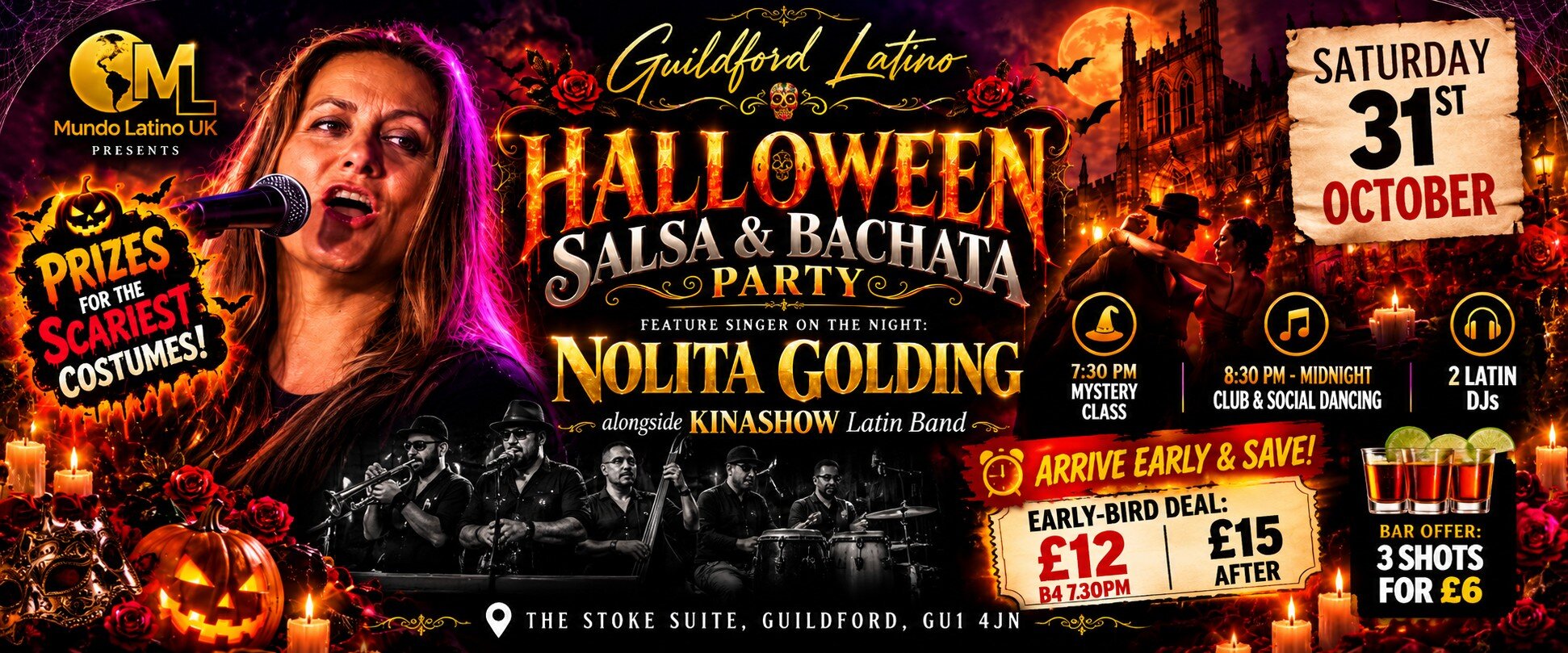 Guildford Latino Salsa & bachata  Halloween Party
