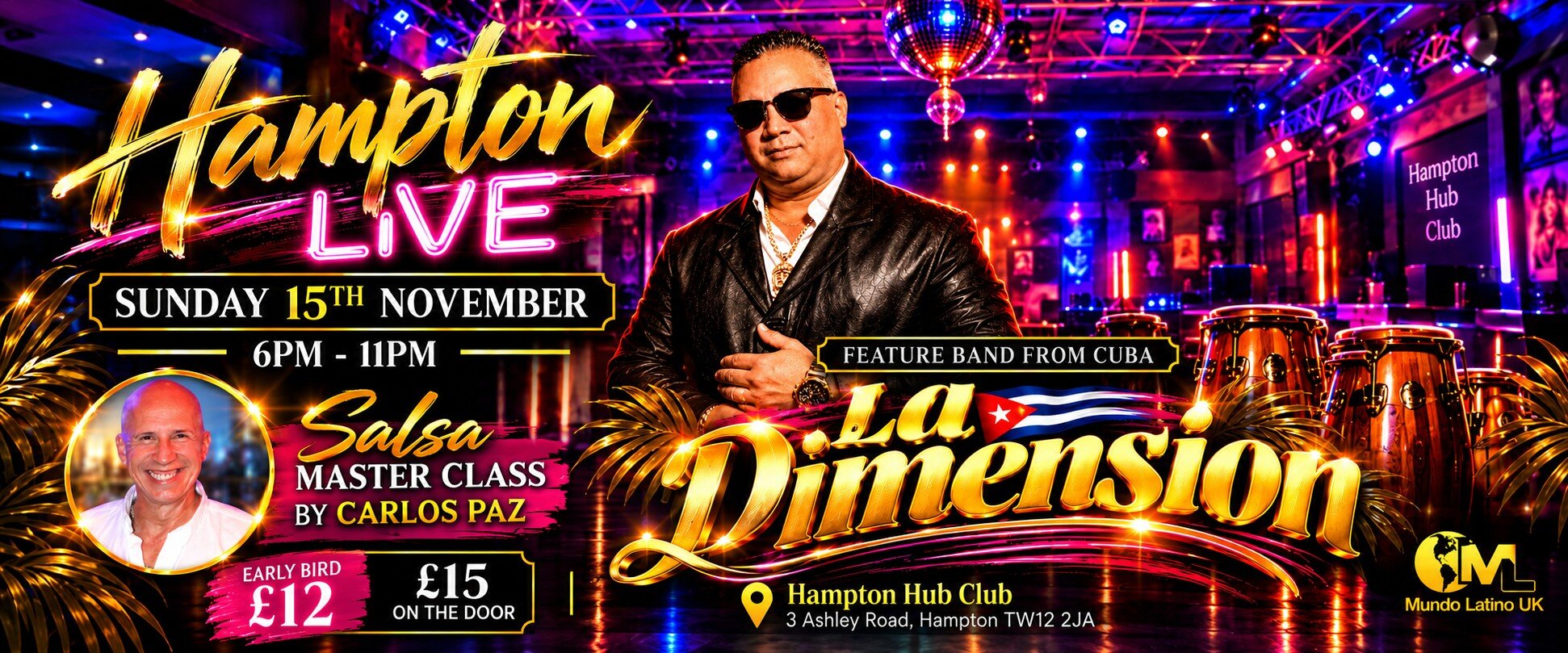 Hampton Sunday Live with Cuban band La Dimension